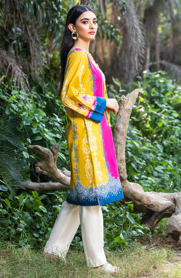 Stitched 1 Piece Printed Lawn Shirt