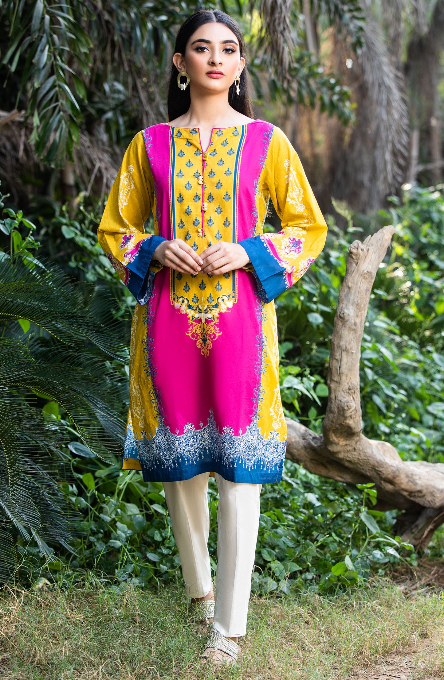 Stitched 1 Piece Printed Lawn Shirt