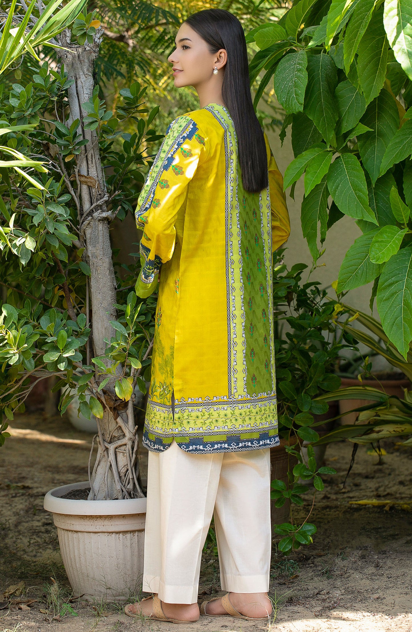 Stitched 1 Piece Embroidered Jacquard Shirt