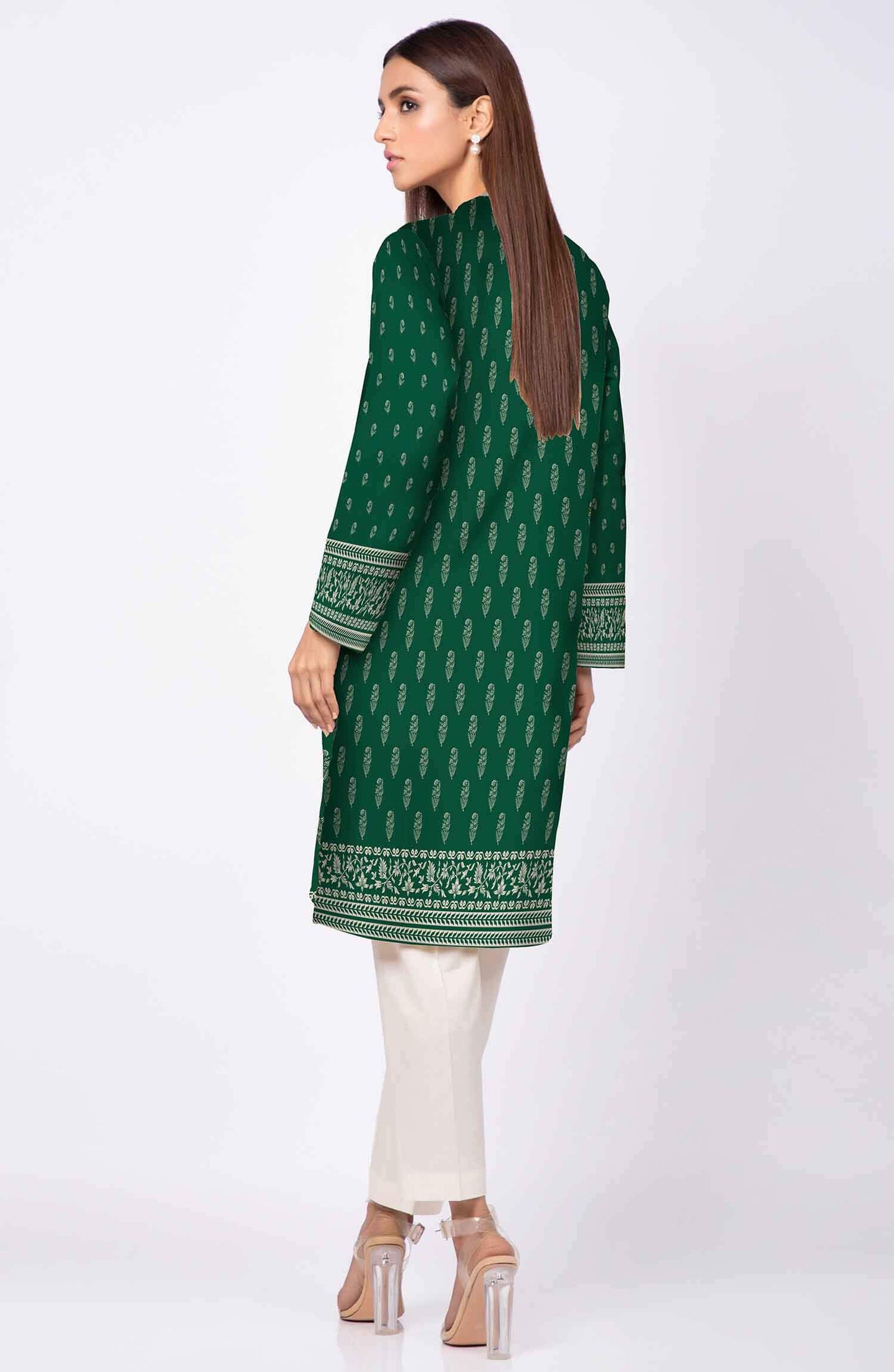 Unstitched 1 Piece Printed Lawn Shirt