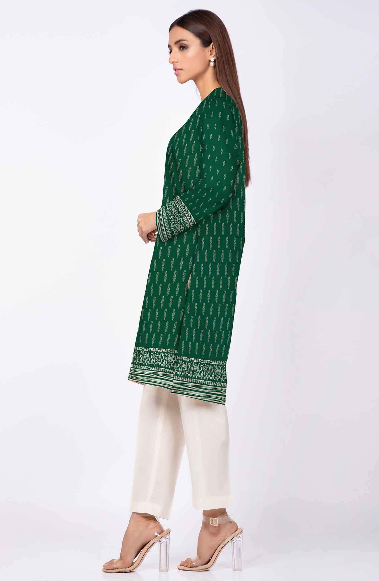 Unstitched 1 Piece Printed Lawn Shirt