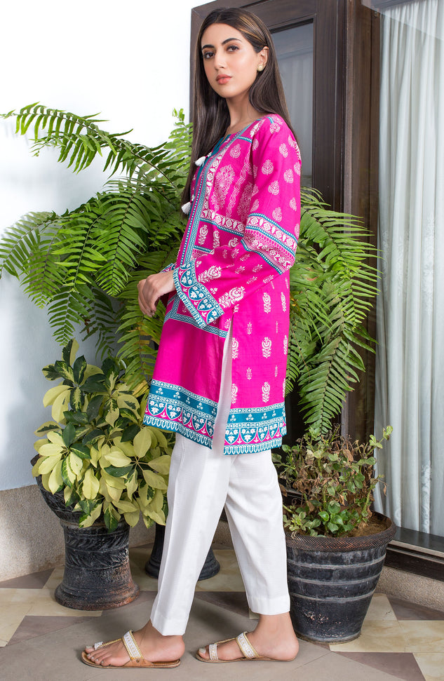 Unstitched 1 Piece Printed Lawn Shirt