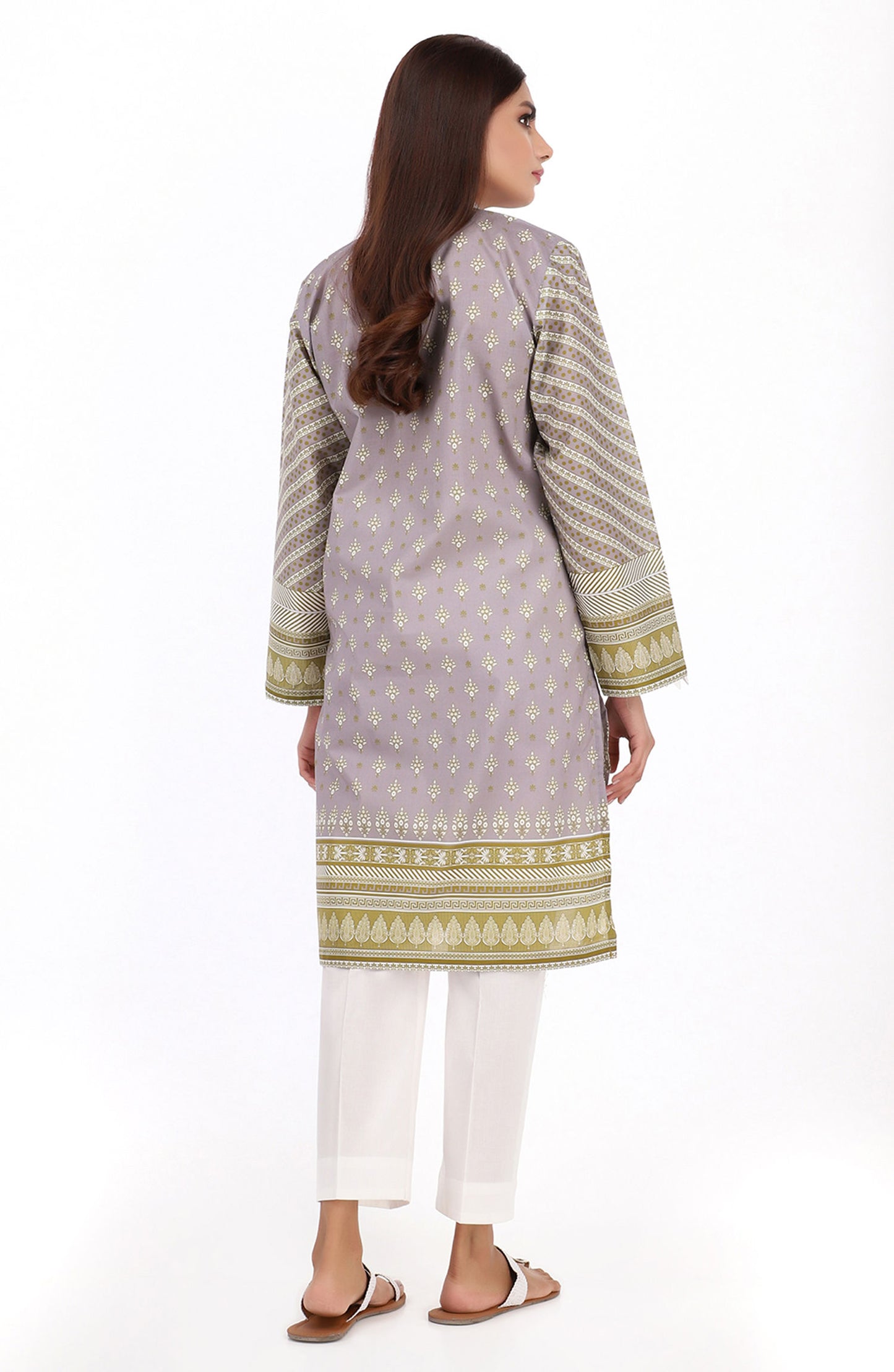 Stitched 1 Piece Printed Cambric Shirt