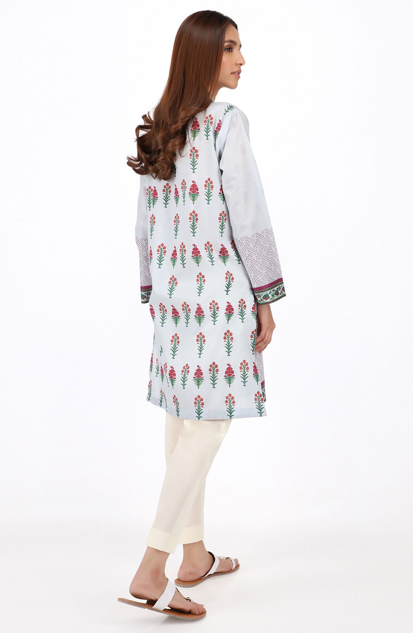 Stitched 1 Piece Printed Cambric Shirt