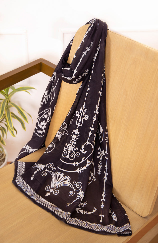 Stitched 1 Piece Printed Dobby Net Dupatta