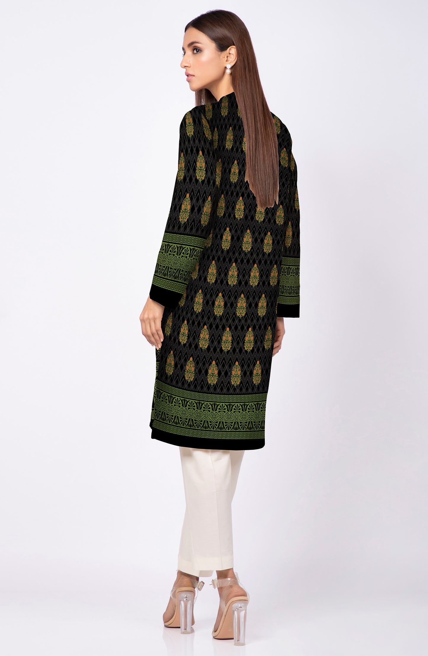 Unstitched 1 Piece Printed Lawn Shirt