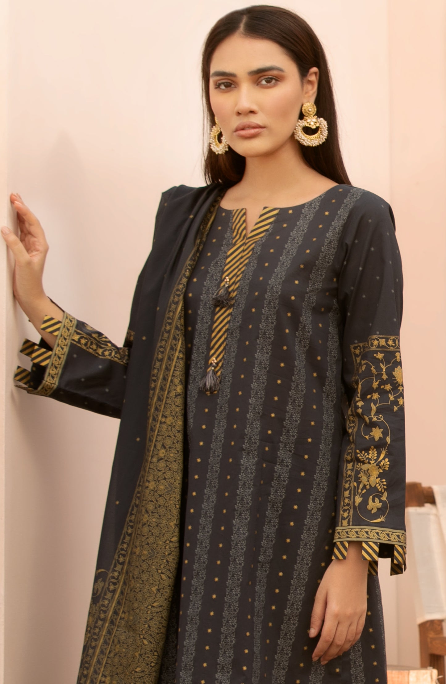 Unstitched 3 Piece Printed Lawn Suit