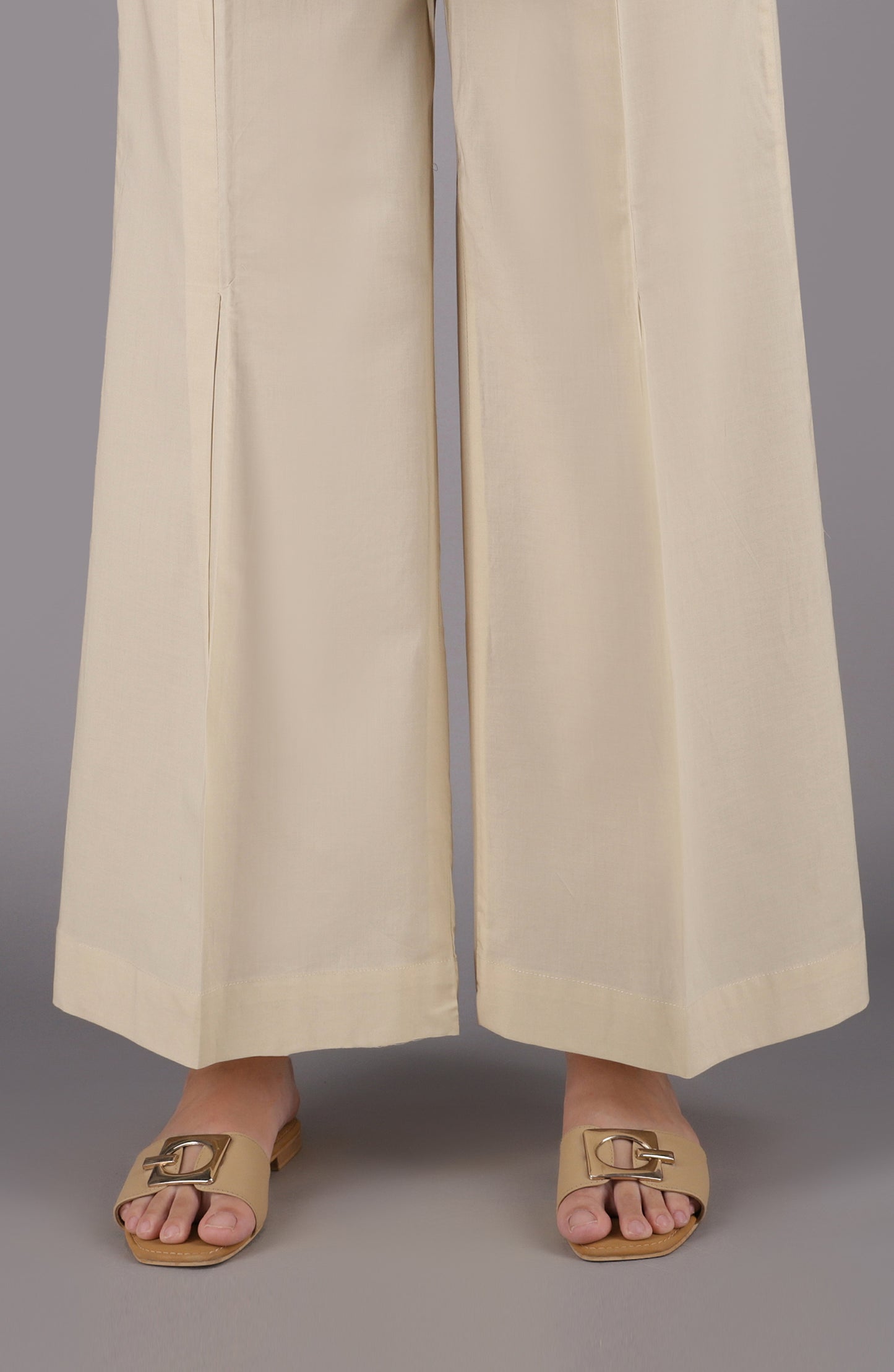NRP-100/S BEIGE CAMBRIC SCPANTS STITCHED BOTTOMS PANTS