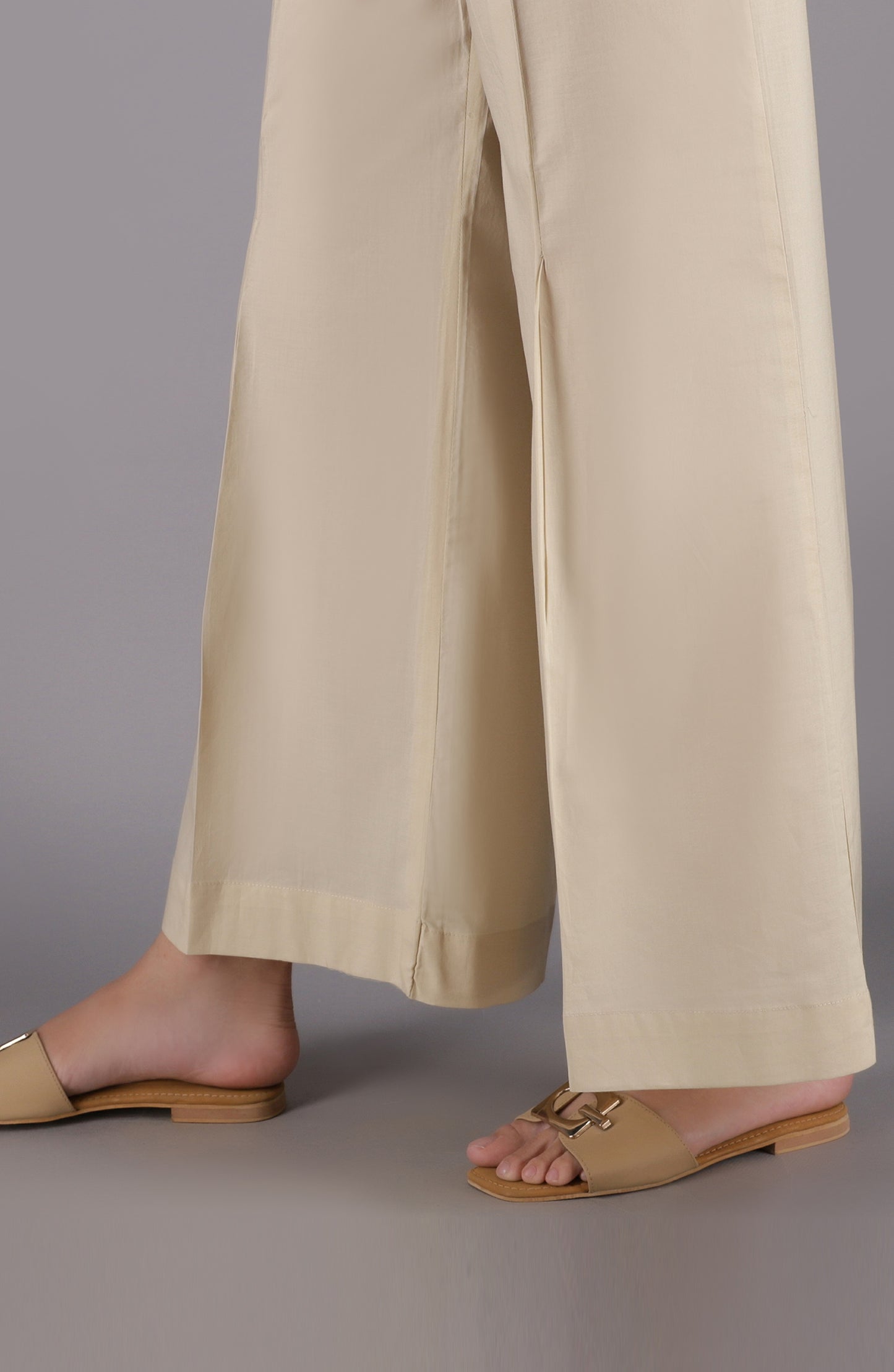 NRP-100/S BEIGE CAMBRIC SCPANTS STITCHED BOTTOMS PANTS
