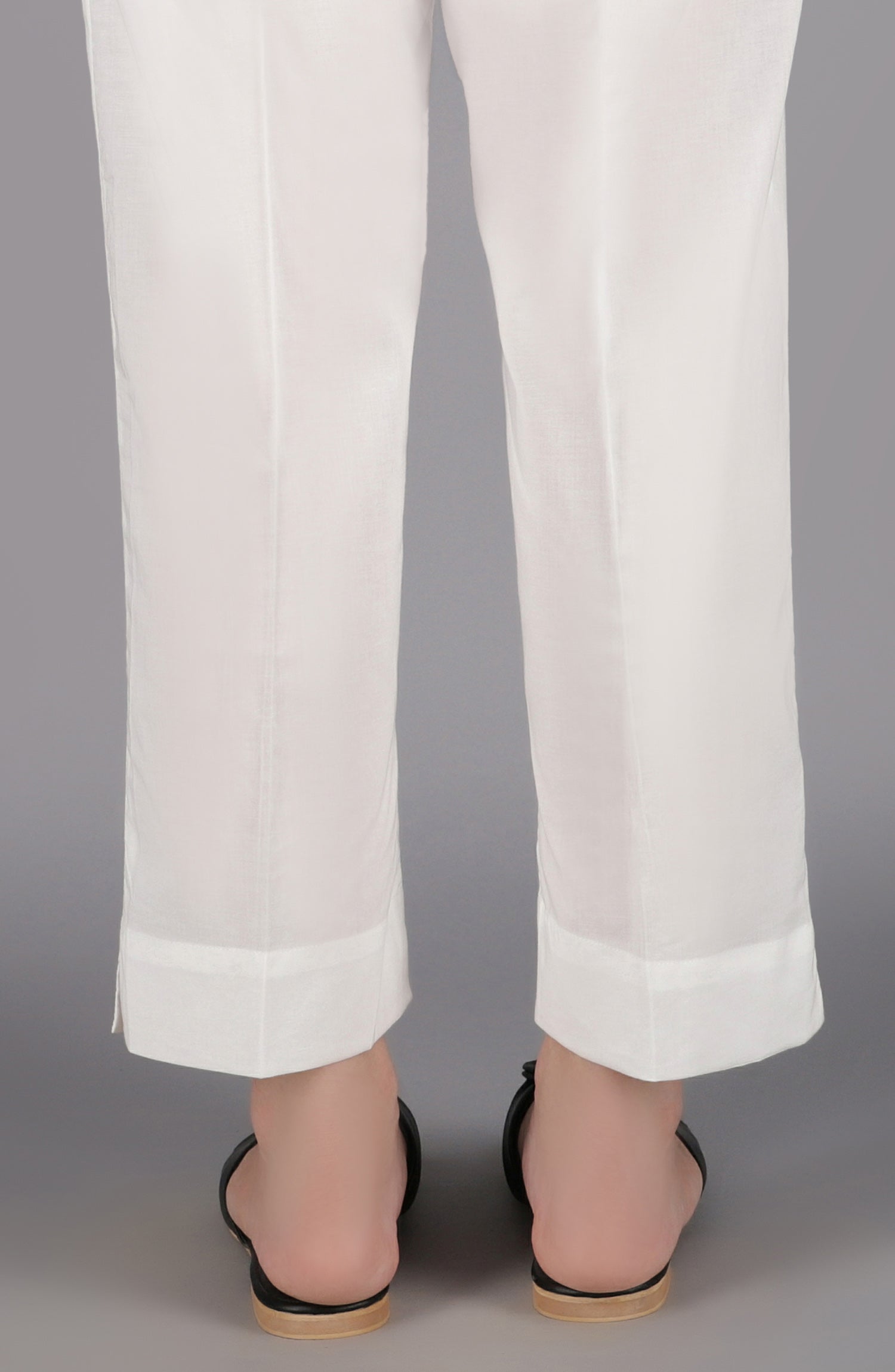 NRP-104/S WHITE CAMBRIC SCPANTS STITCHED BOTTOMS PANTS