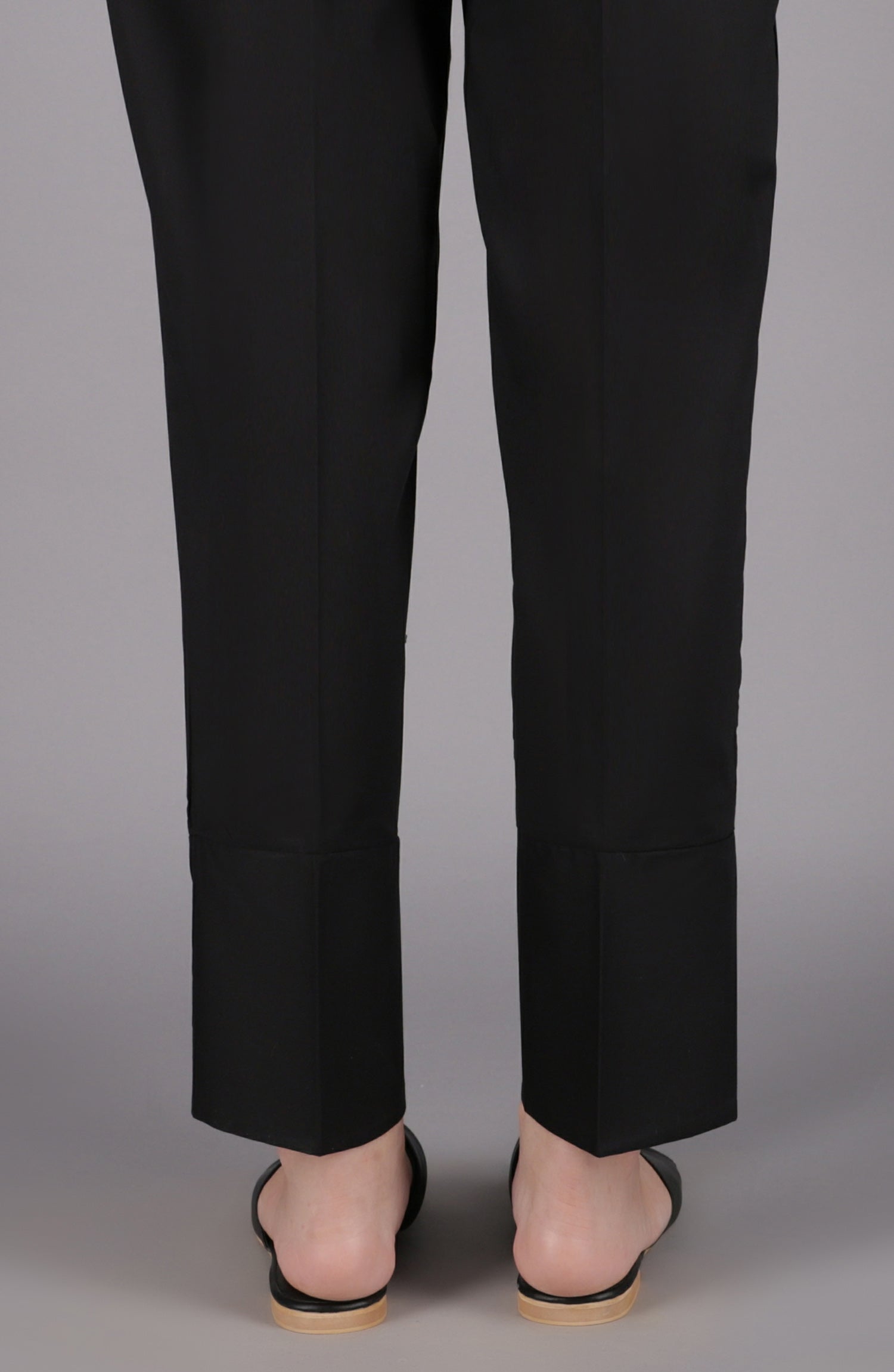 NRP-105/S BLACK CAMBRIC SCPANTS STITCHED BOTTOMS PANTS
