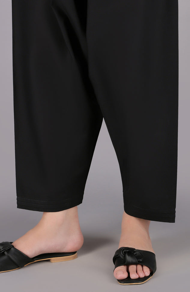 NRP-108/S BLACK CAMBRIC SCSHALWAR STITCHED BOTTOMS SHALWAR