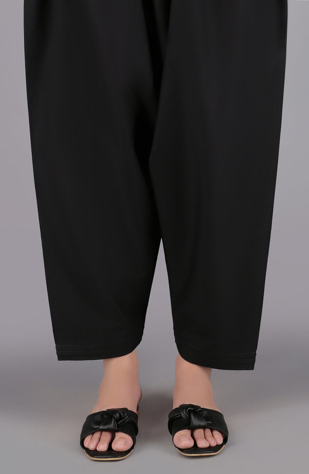 NRP-108/S BLACK CAMBRIC SCSHALWAR STITCHED BOTTOMS SHALWAR