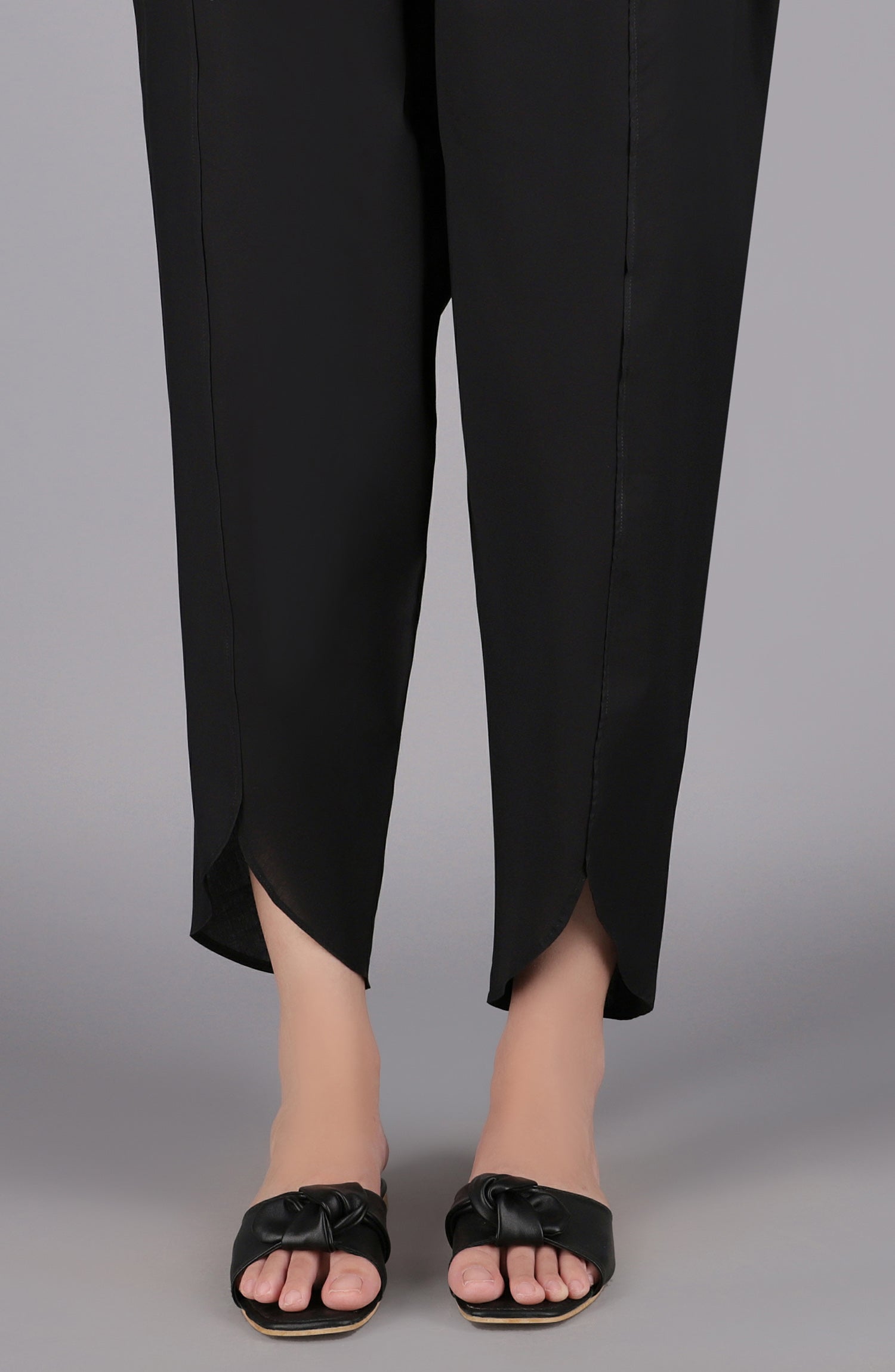 NRP-109/S BLACK CAMBRIC SCSHALWAR STITCHED BOTTOMS SHALWAR