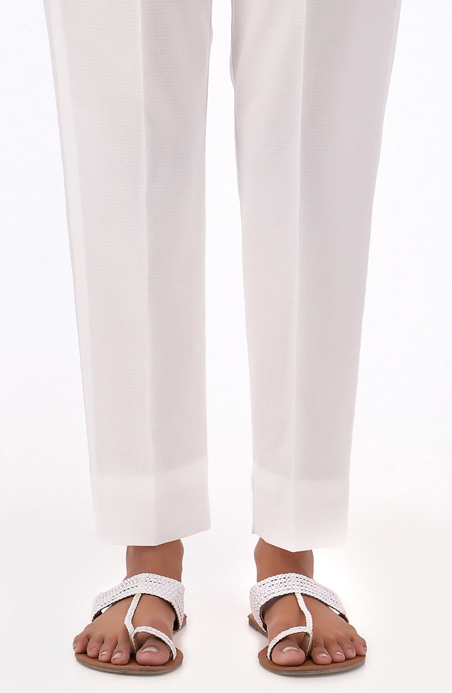 Stitched Basic Cambric Pants- White (NRP-60/S WHITE)