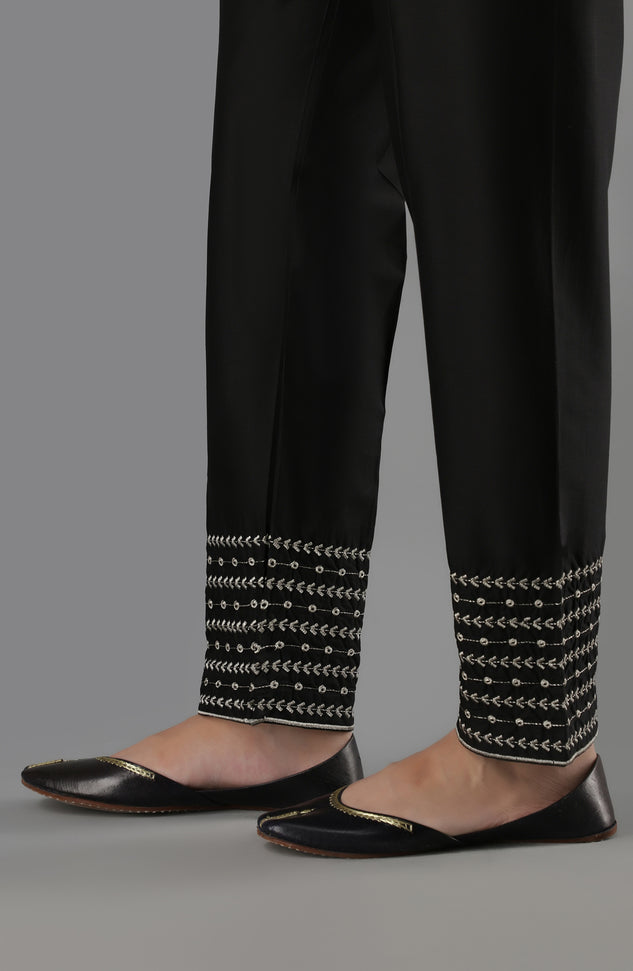 Stitched Bottoms 1 Piece Embroidered Cambric Pants