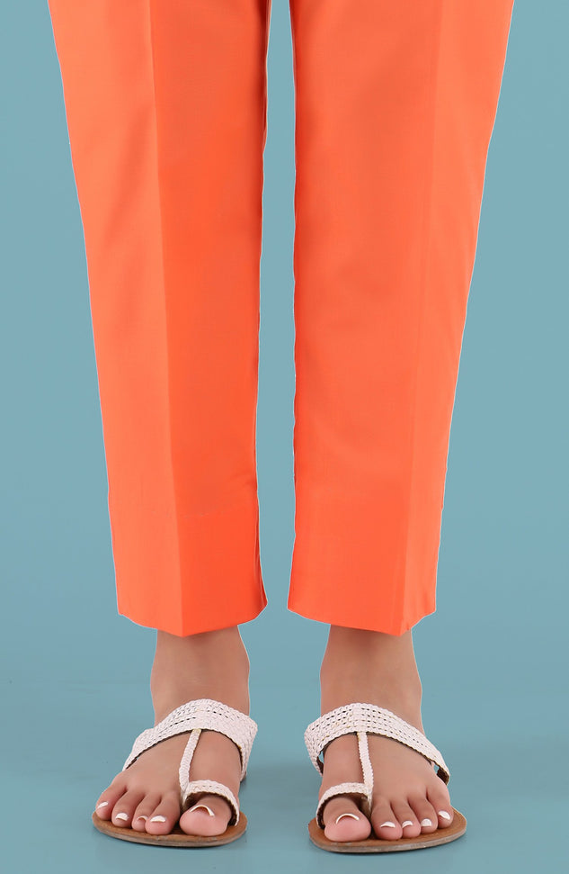 Unstitched Cambric Bottom Fabric- Orange