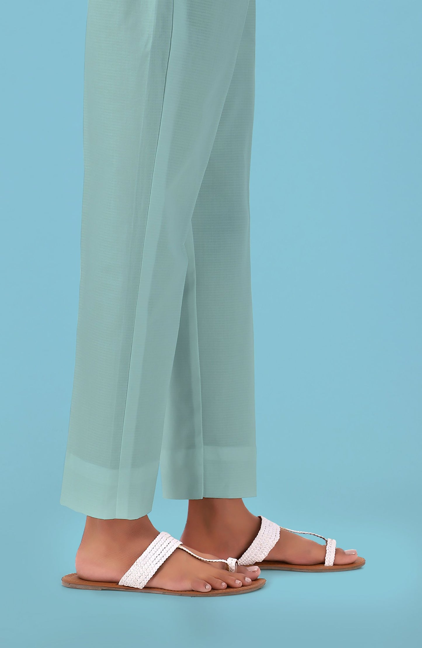 Unstitched | Bottom | Plain Cambric | NRUP-CAMBRIC-LIGHT SEA GREEN(PP)