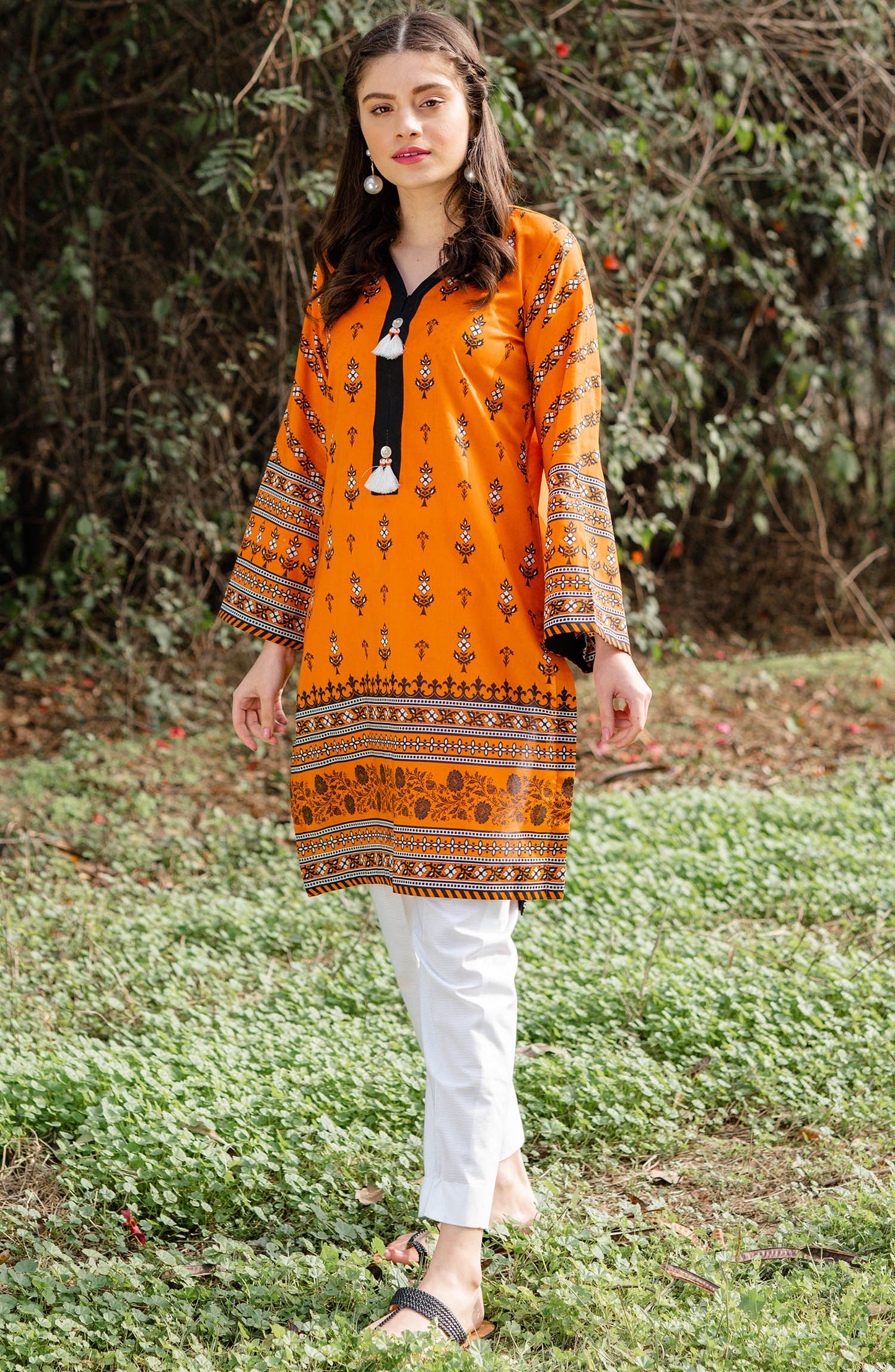 Stitched 1 Piece Printed Lawn Shirt