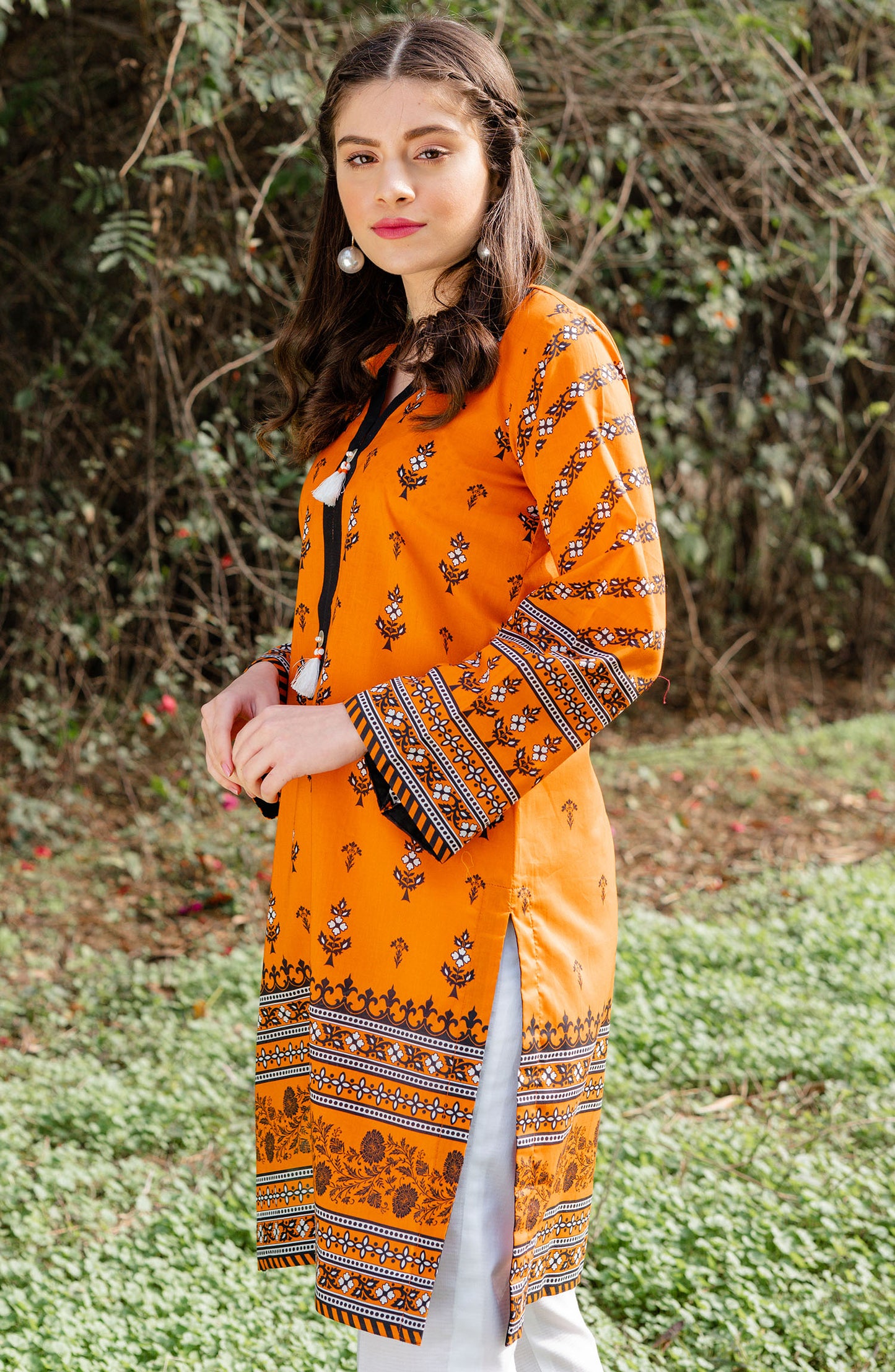 Stitched 1 Piece Printed Lawn Shirt