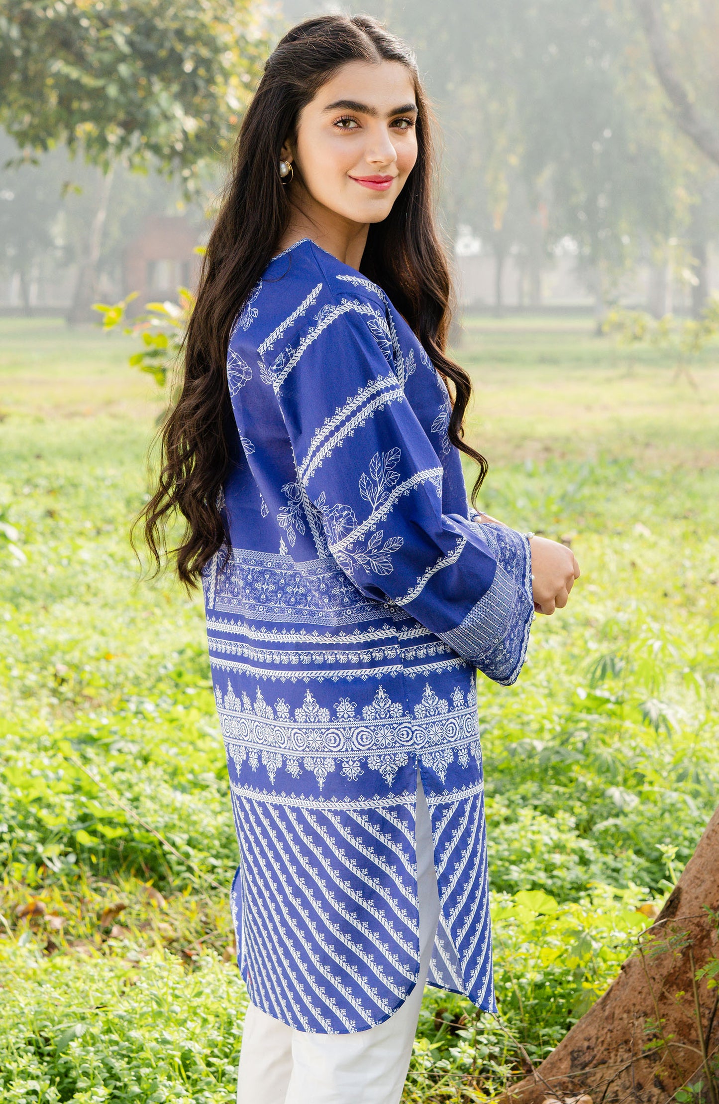 Stitched 1 Piece Printed Lawn Shirt