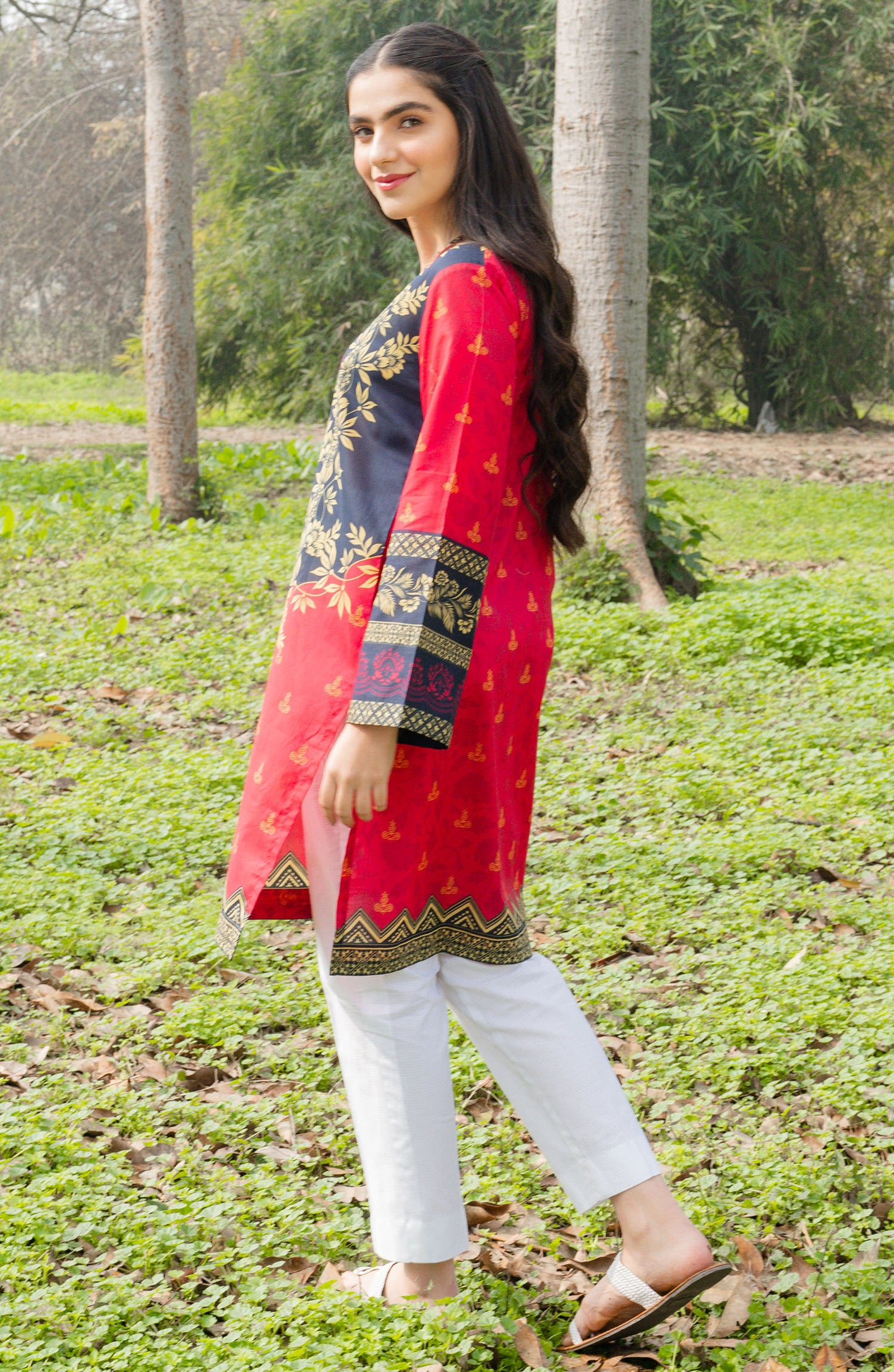 Stitched 1 Piece Printed Lawn Shirt