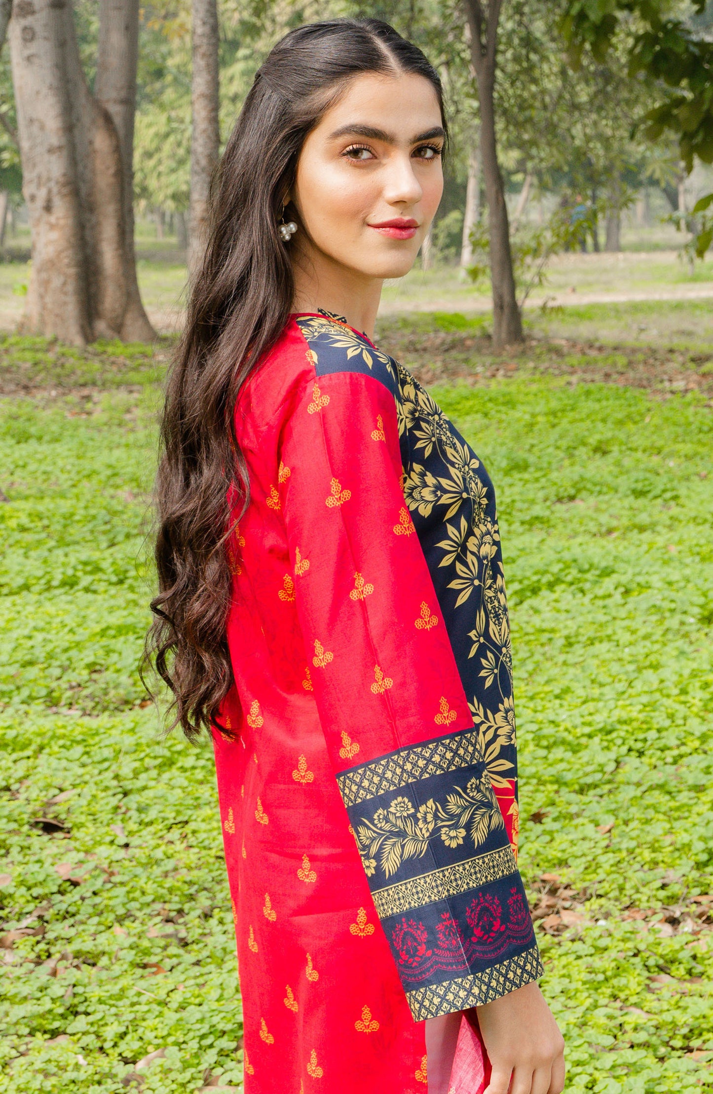 Stitched 1 Piece Printed Lawn Shirt