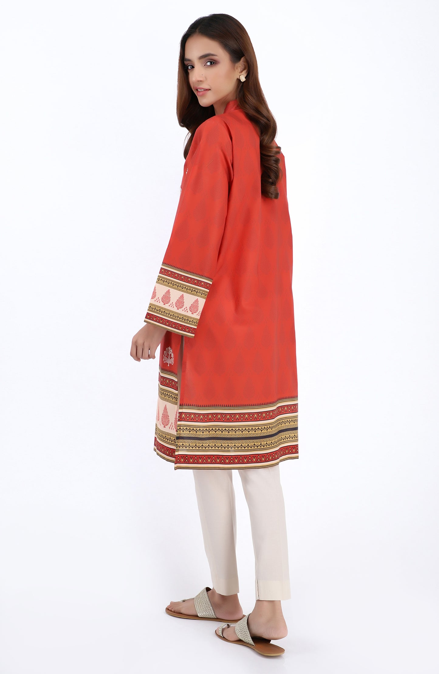 Unstitched 1 Piece Printed Lawn Shirt