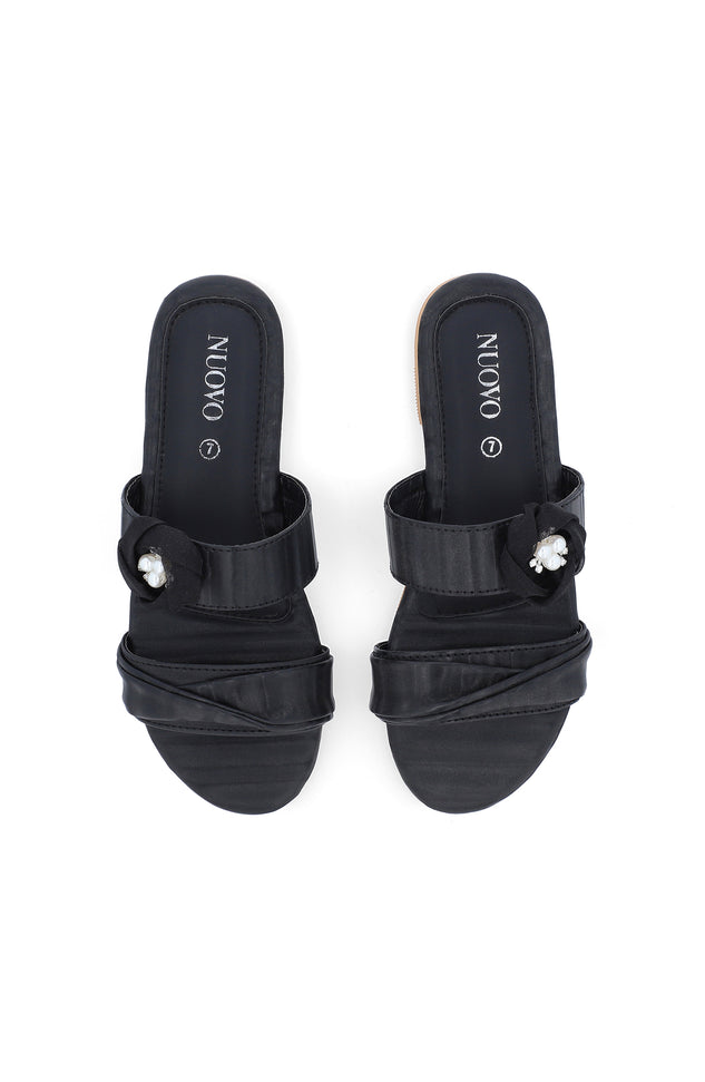 Women Slippers -  BLACK