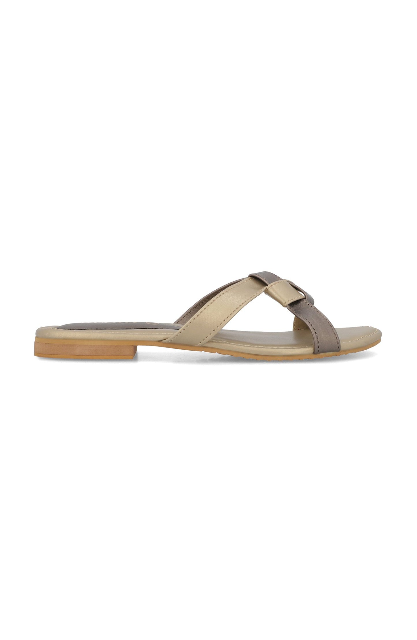 Women Slippers - Gold