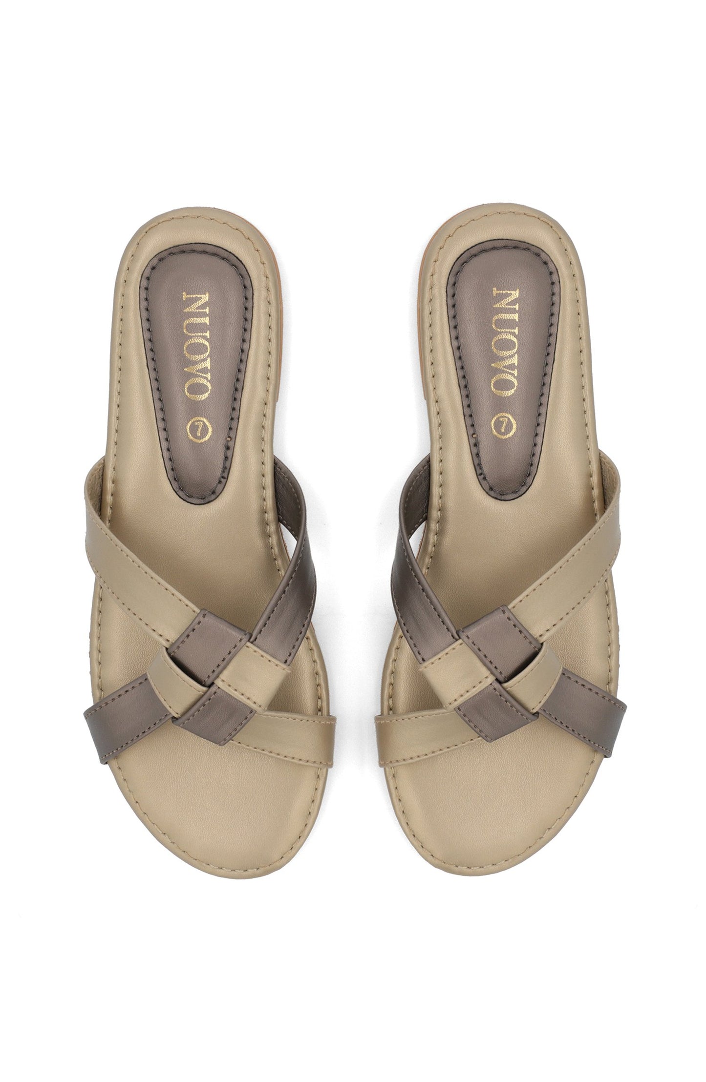 Women Slippers - Gold