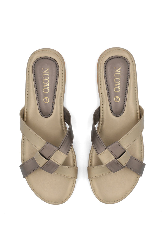 Women Slippers - Gold