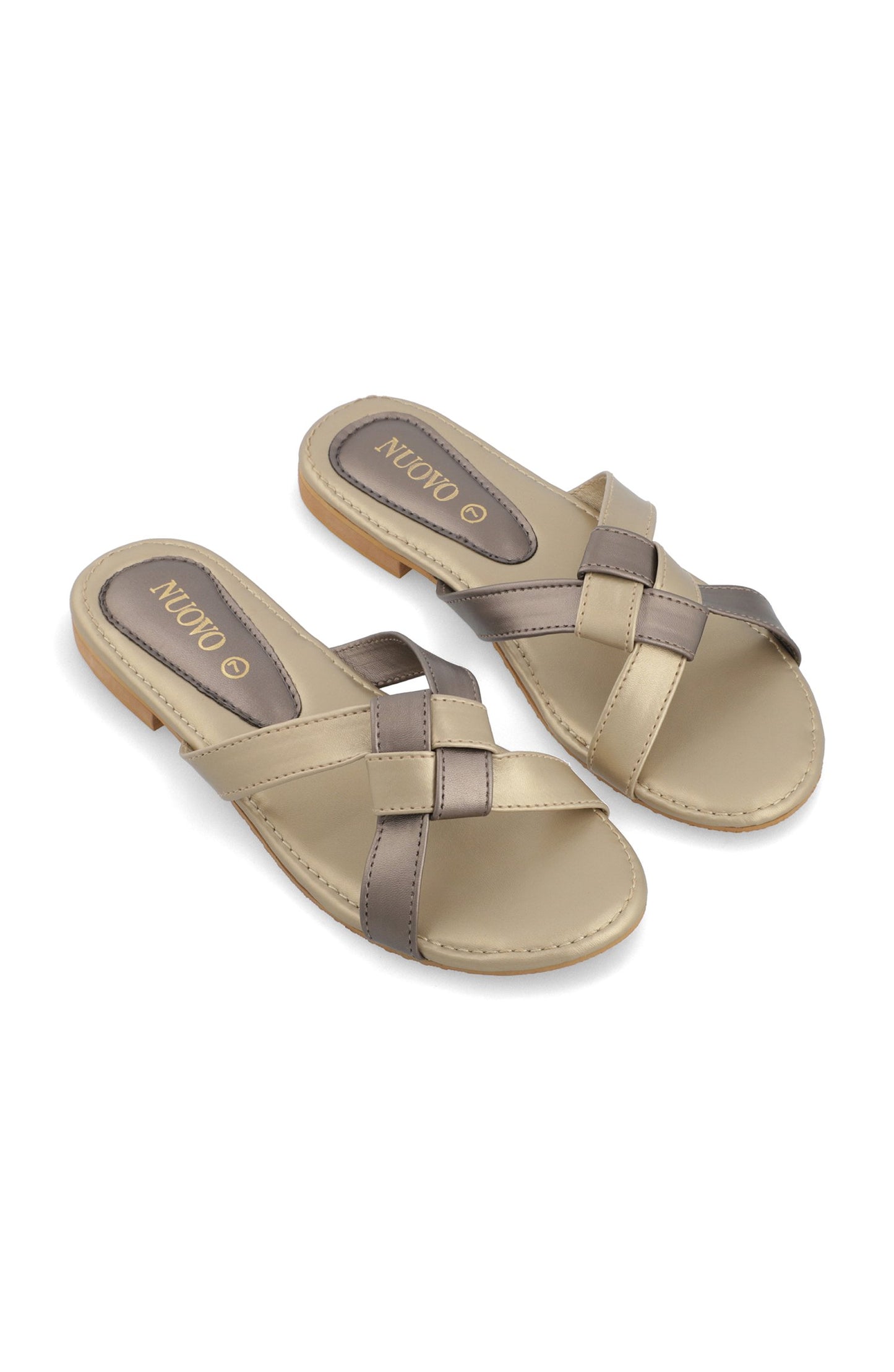 Women Slippers - Gold
