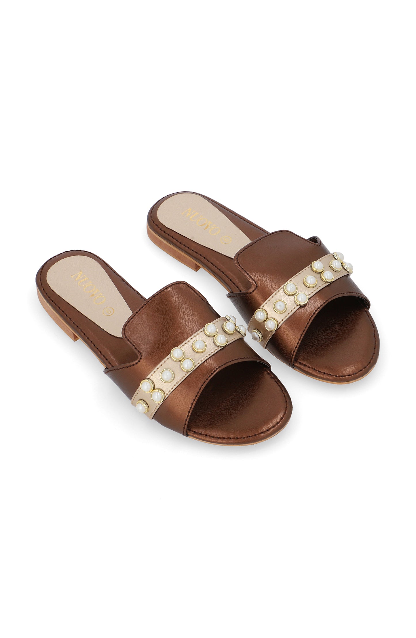 Women Slippers -  BROWN