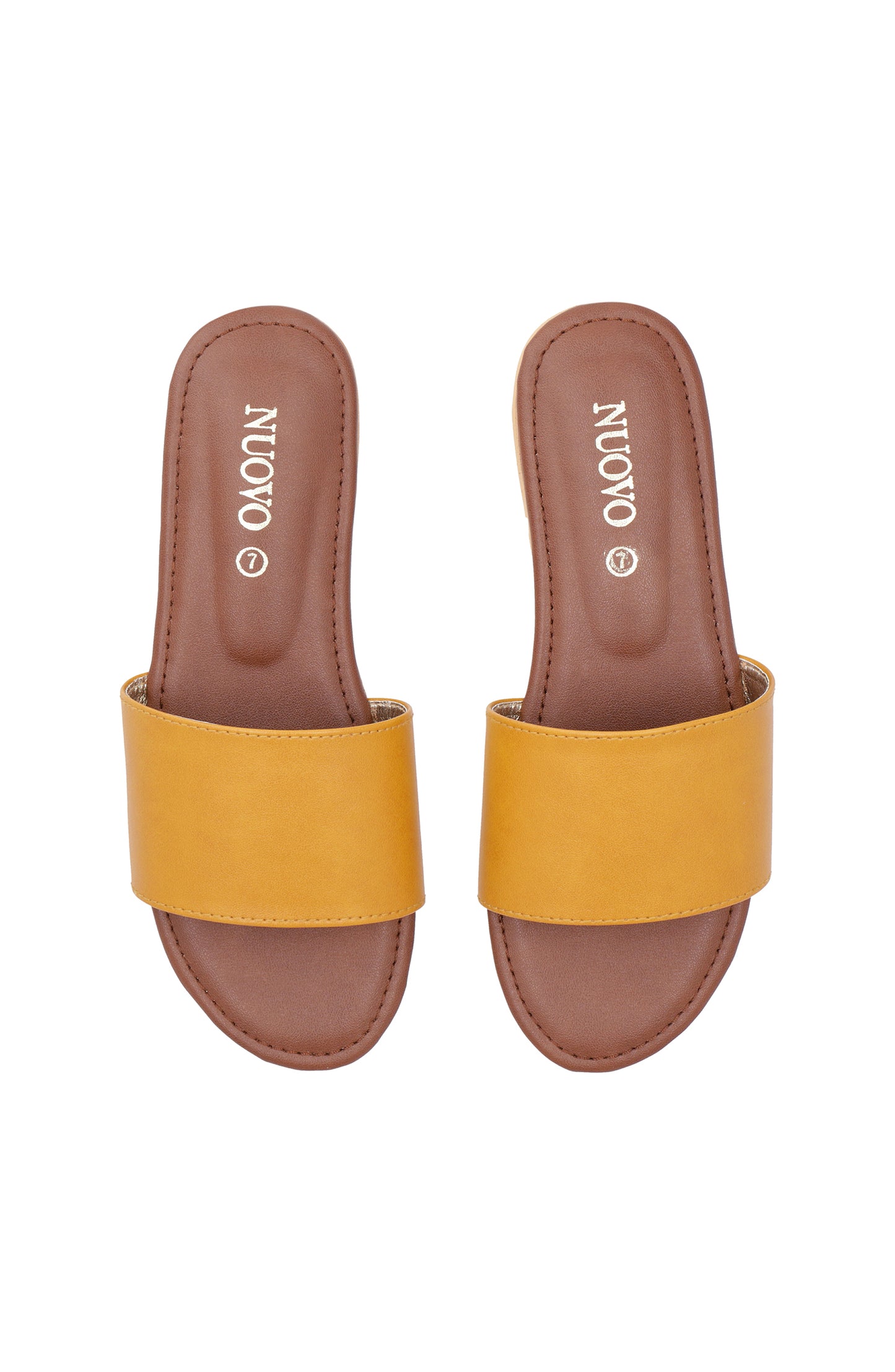 ORFS-82 BEIGE MIX  FOOTWEAR FLAT SANDALS