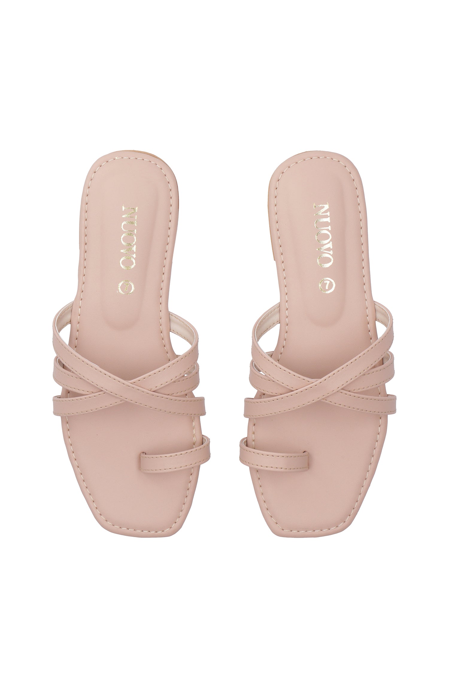 ORFS-85 FAWN MIX  FOOTWEAR FLAT SANDALS