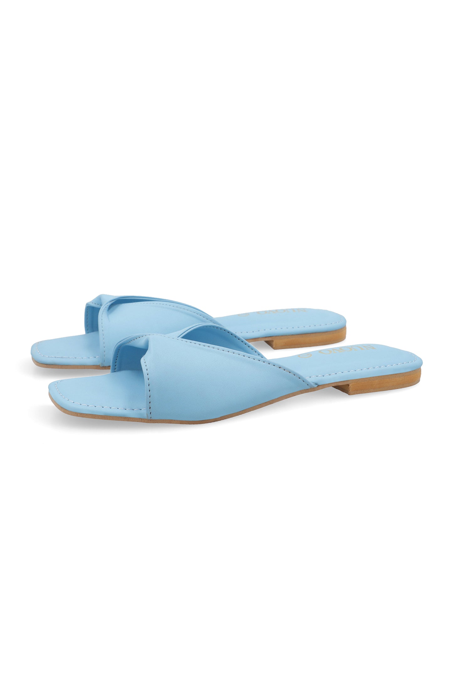 ORFS-86 SKY BLUE MIX  FOOTWEAR FLAT SANDALS
