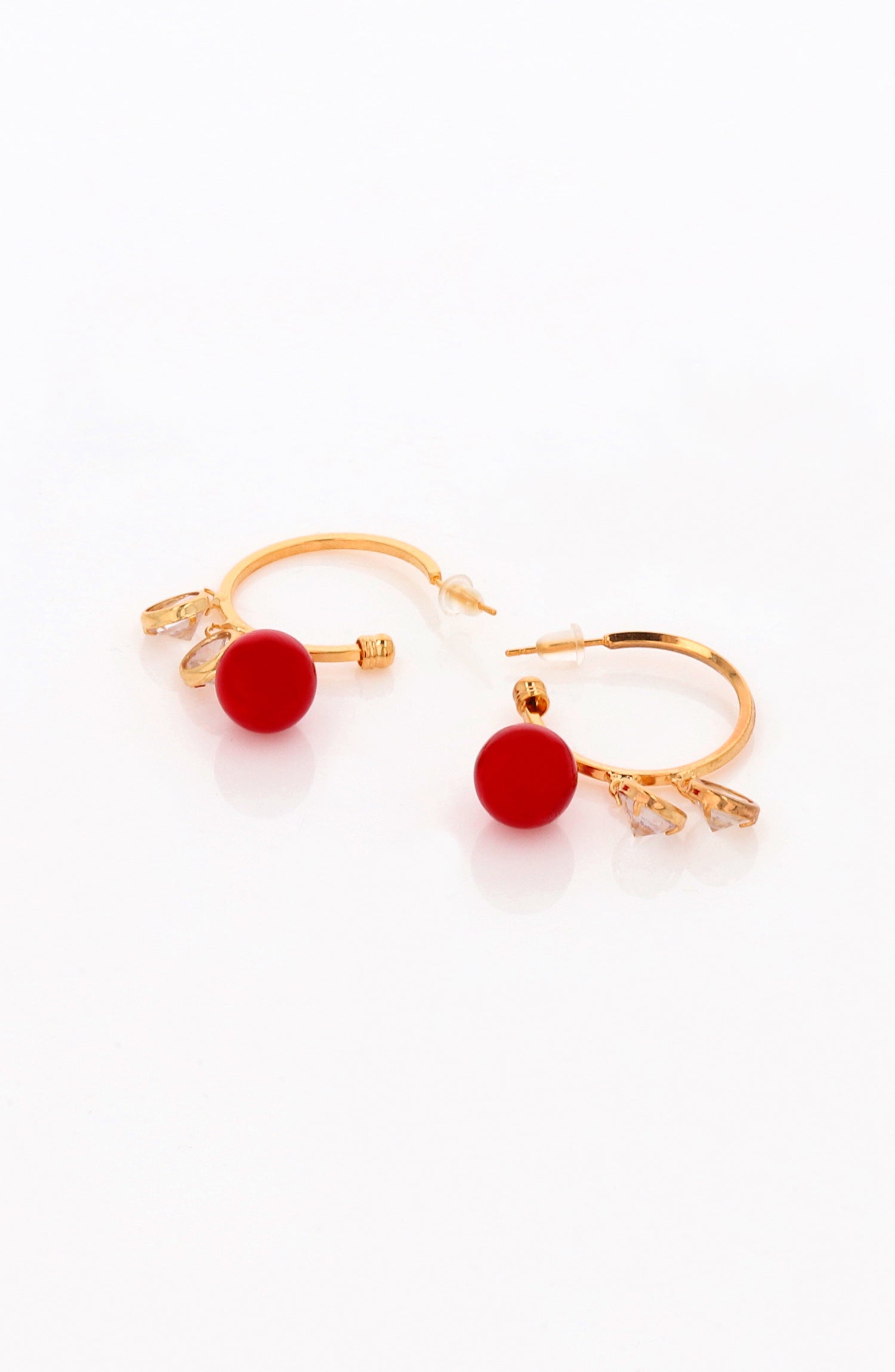 Loop Earrings (OTJ-1027 RED)