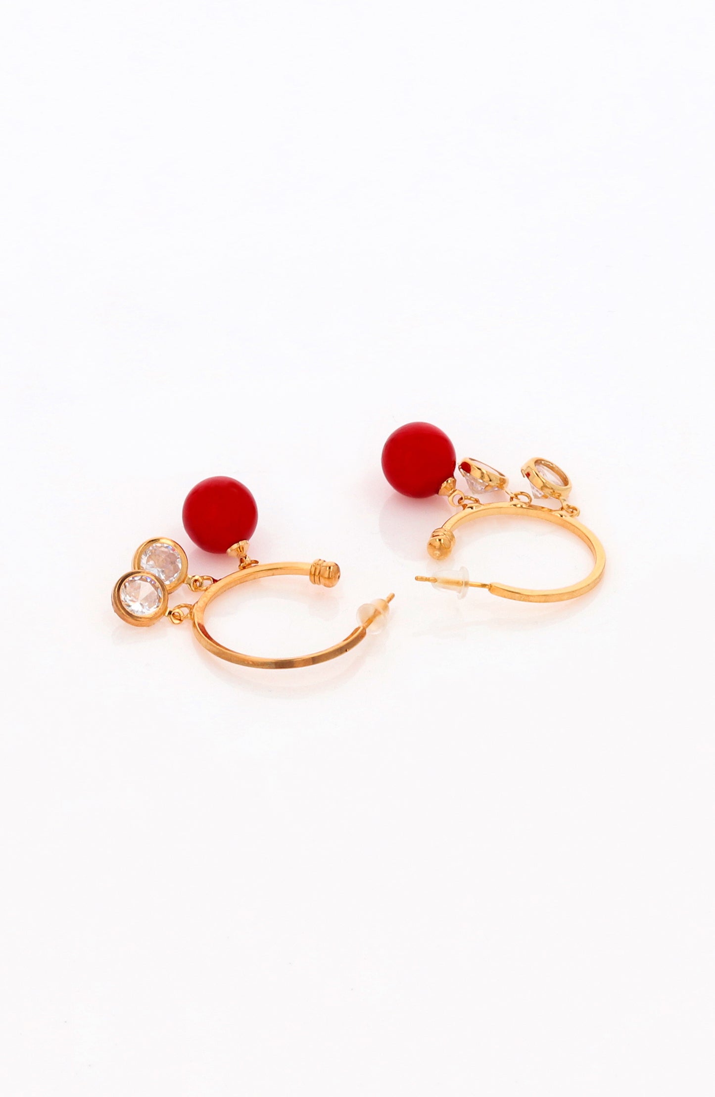 Loop Earrings (OTJ-1027 RED)