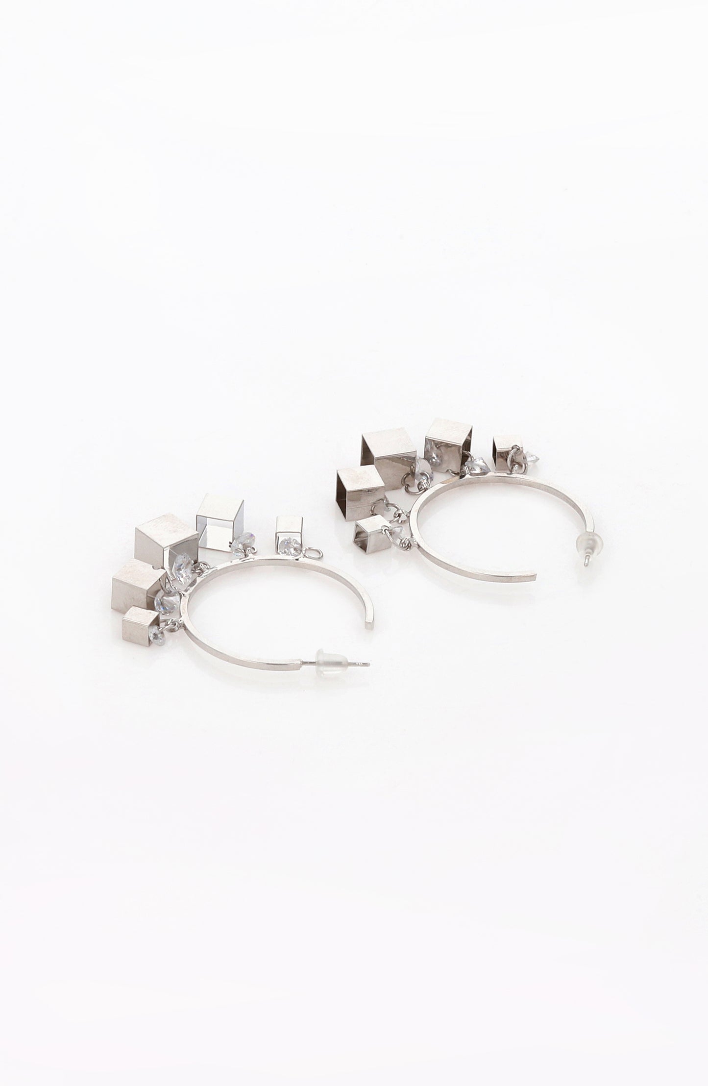 Loop Earrings (OTJ-967 SILVER)