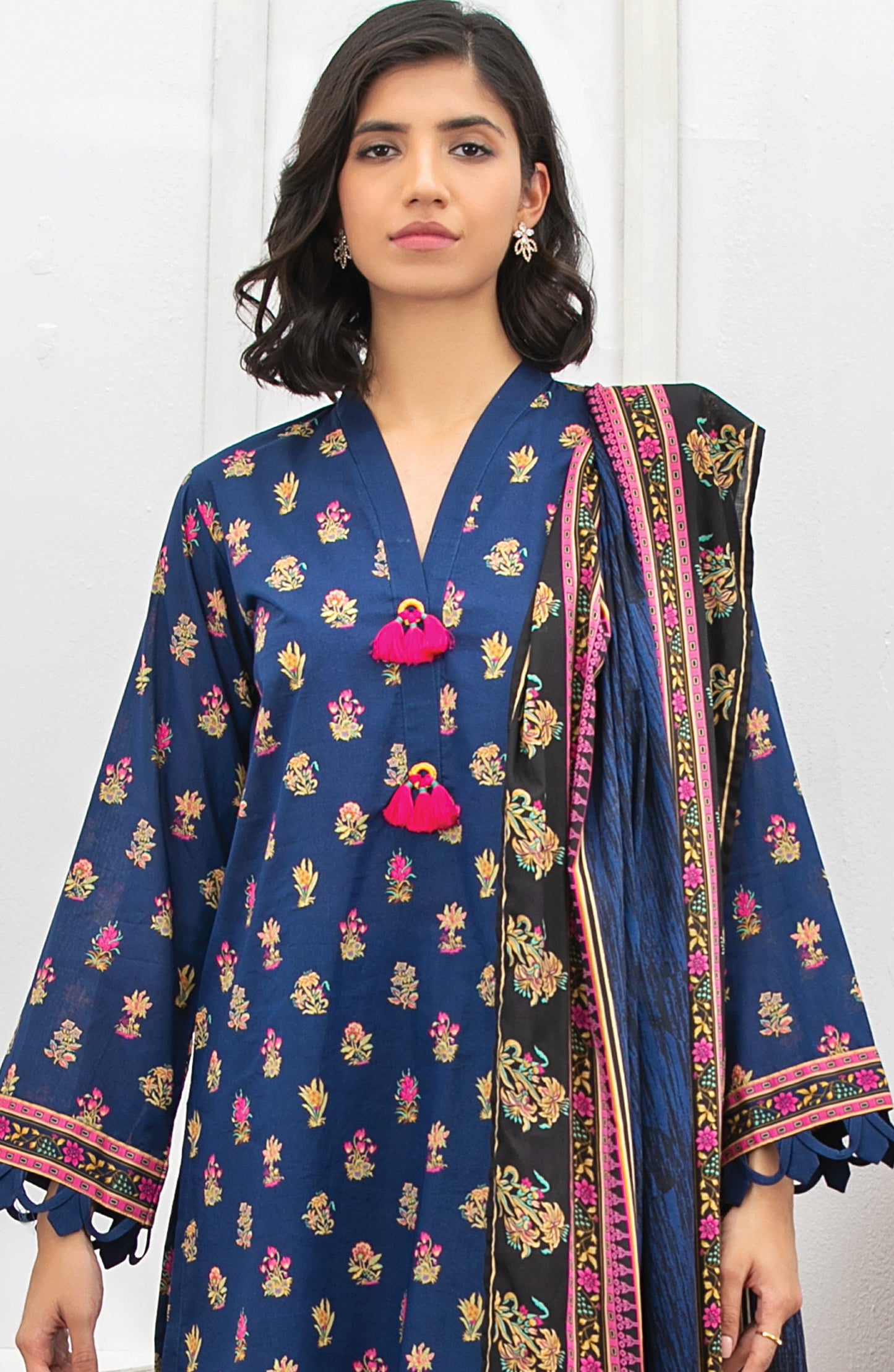 Unstitched 3 Piece Printed Lawn Suit