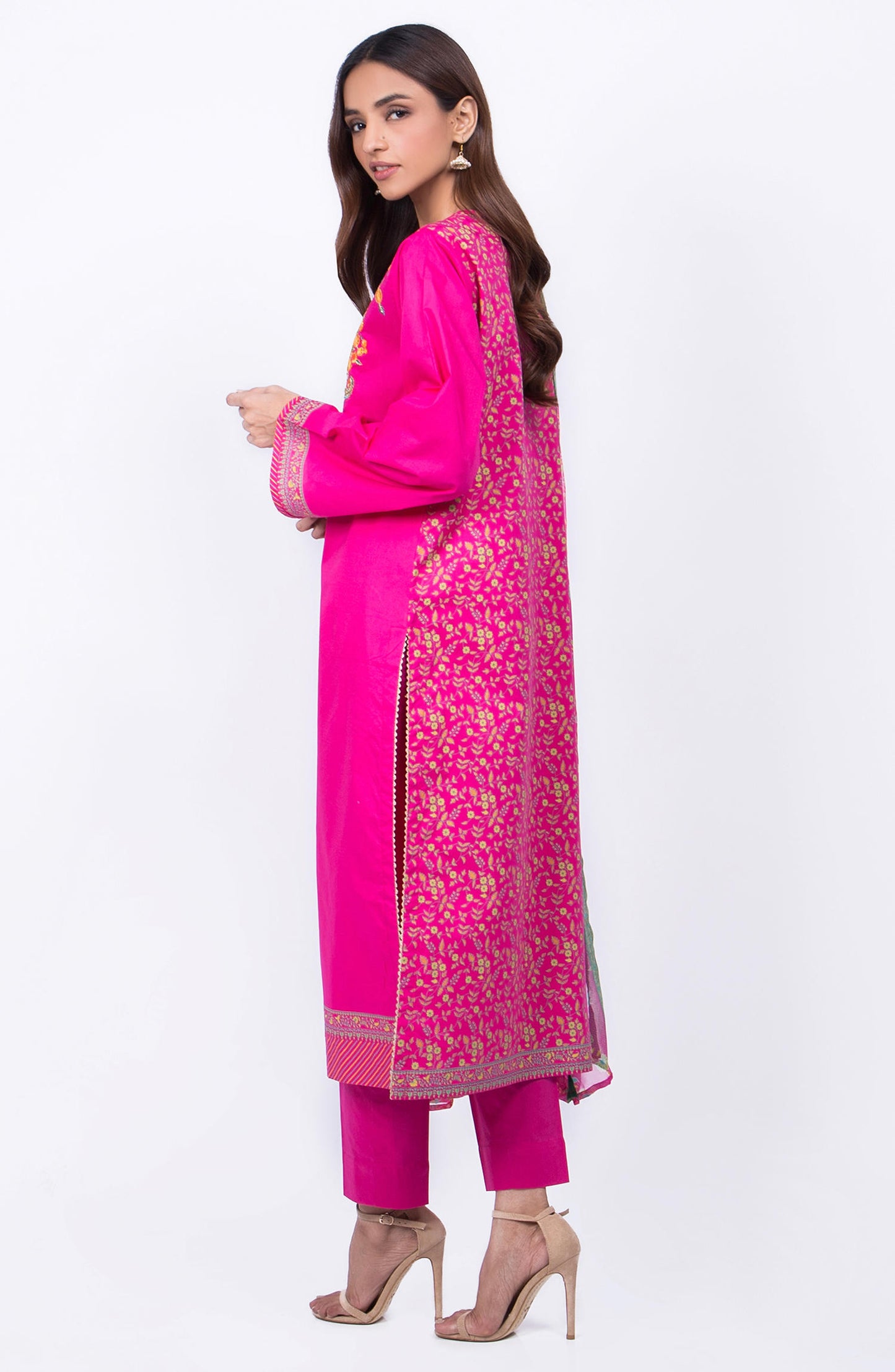 Unstitched 3 Piece Embroidered Lawn Suit