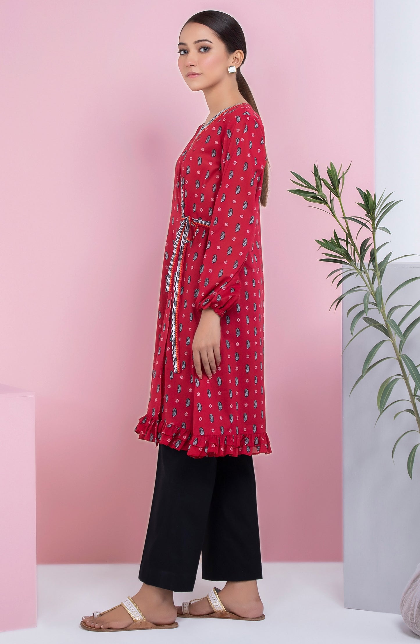 Unstitched 1 Piece Printed Lawn Shirt