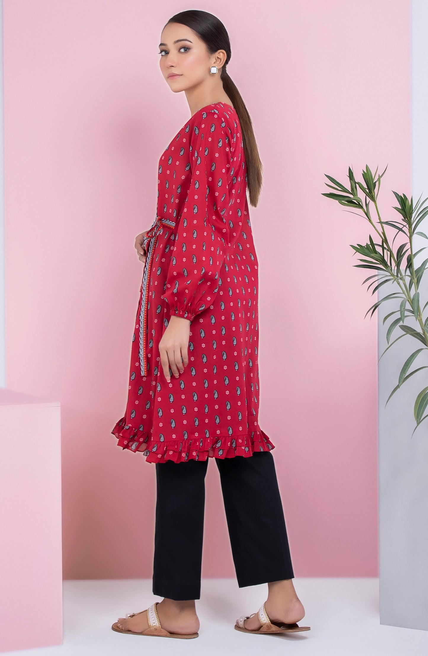 Unstitched 1 Piece Printed Lawn Shirt