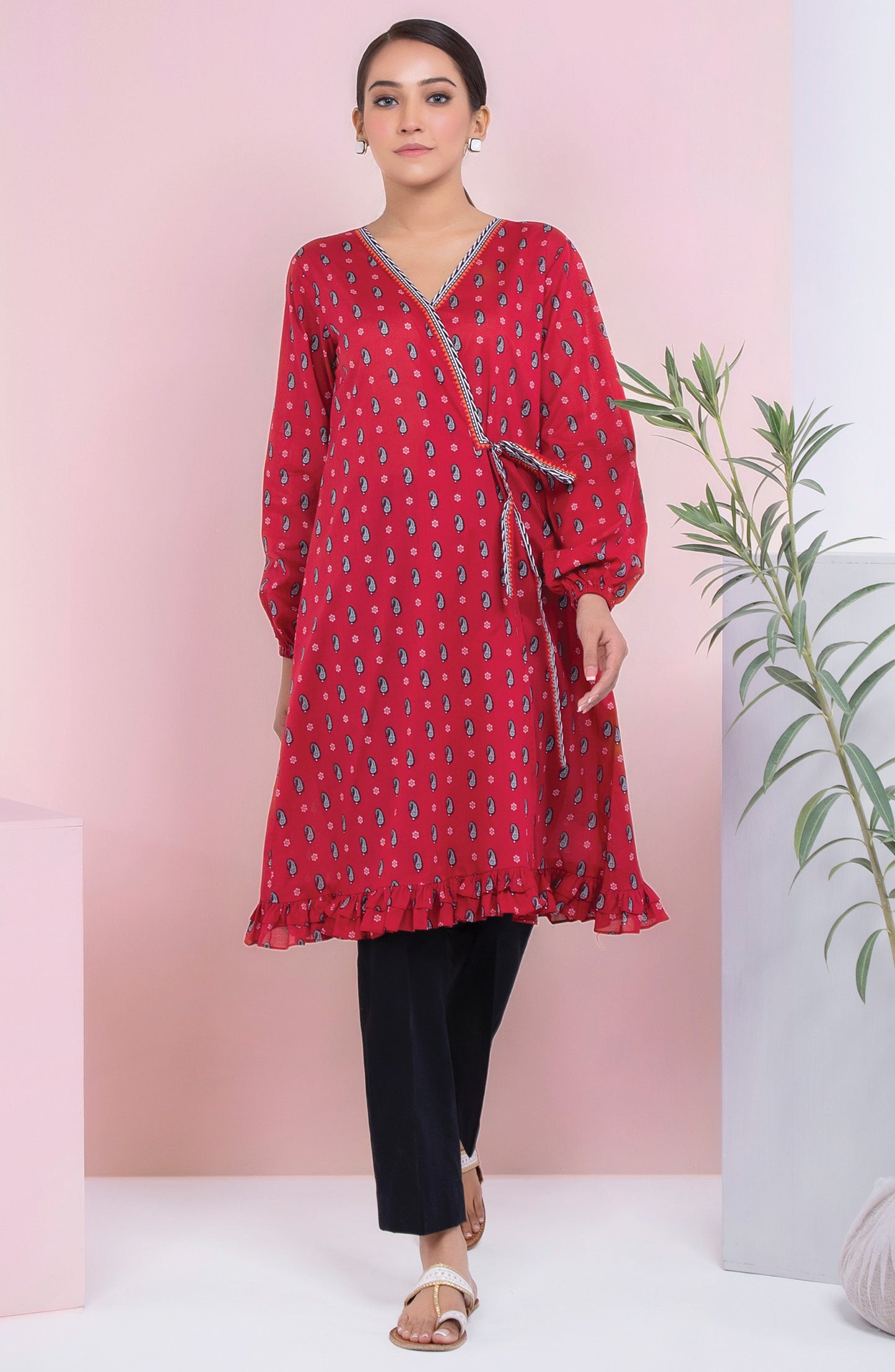 Unstitched 1 Piece Printed Lawn Shirt