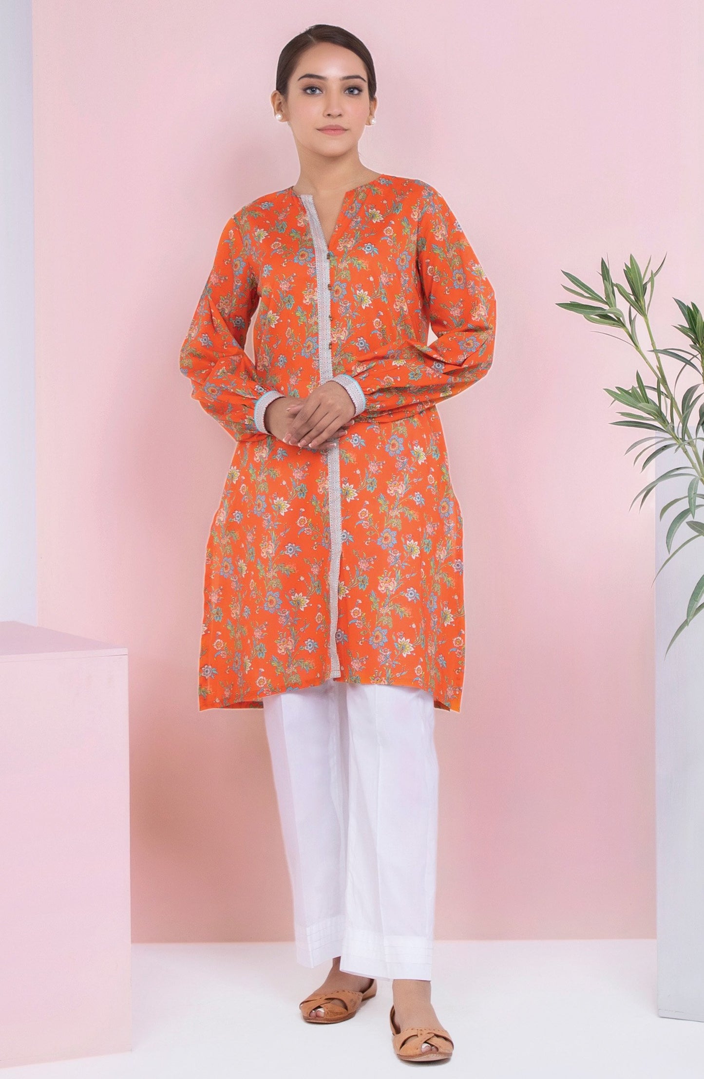 Unstitched 1 Piece Printed Lawn Shirt (OTL-20-043/C (PC))