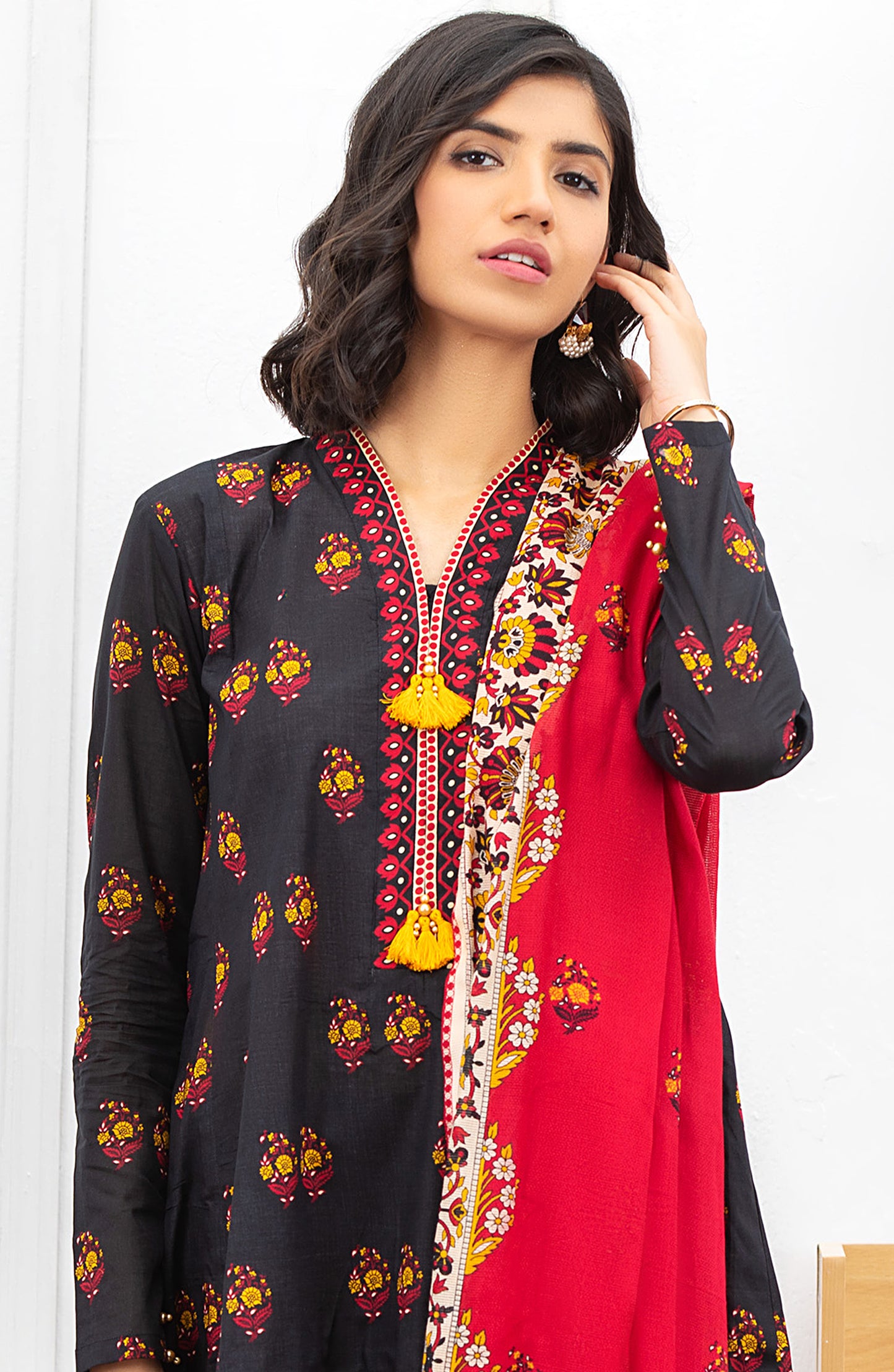 Unstitched 3 Piece Printed Lawn Suit